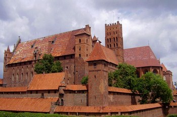 Zamek w Malborku widziany podczas wycieczki do Trójmiasta